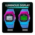 thumbnail image 2 of SKMEI Montre de Sport Numérique pour Femmes Couleur Contrastante Double Mode Heure Date Semaine Réveil Rétroéclairage, 2 of 8