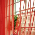 thumbnail image 1 of Home Decor Tulle Voile Window Drape Panel Sheer Scarf Valances Curtain (Red), 1 of 6