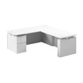 thumbnail image 1 of Stratus 72W Standing L Desk with File Cabinet in White - Engineered Wood, 1 of 8