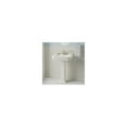 thumbnail image 2 of Homestock Gothic Grandeur 26 Inch Vitreous China Pedestal Lavatory With Mounting Hardware - Compact And Elegant Bathroom Sink, 2 of 8