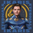 thumbnail image 2 of Junior's Marvel Eternals Ikaris Hero Box  Racerback Tank Top Indigo Small, 2 of 4