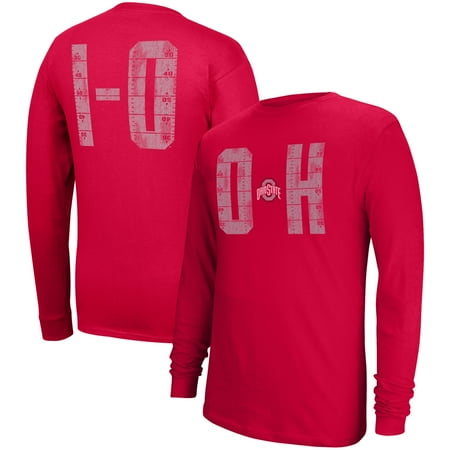 Foundation Sleeve - Men's Scarlet Ohio State Buckeyes Foundation Long Sleeve T-Shirt