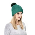 thumbnail image 3 of Winter Hat for Women Knit Snow Cap Soft Warm Earflap Hat Cold Weather, 3 of 6