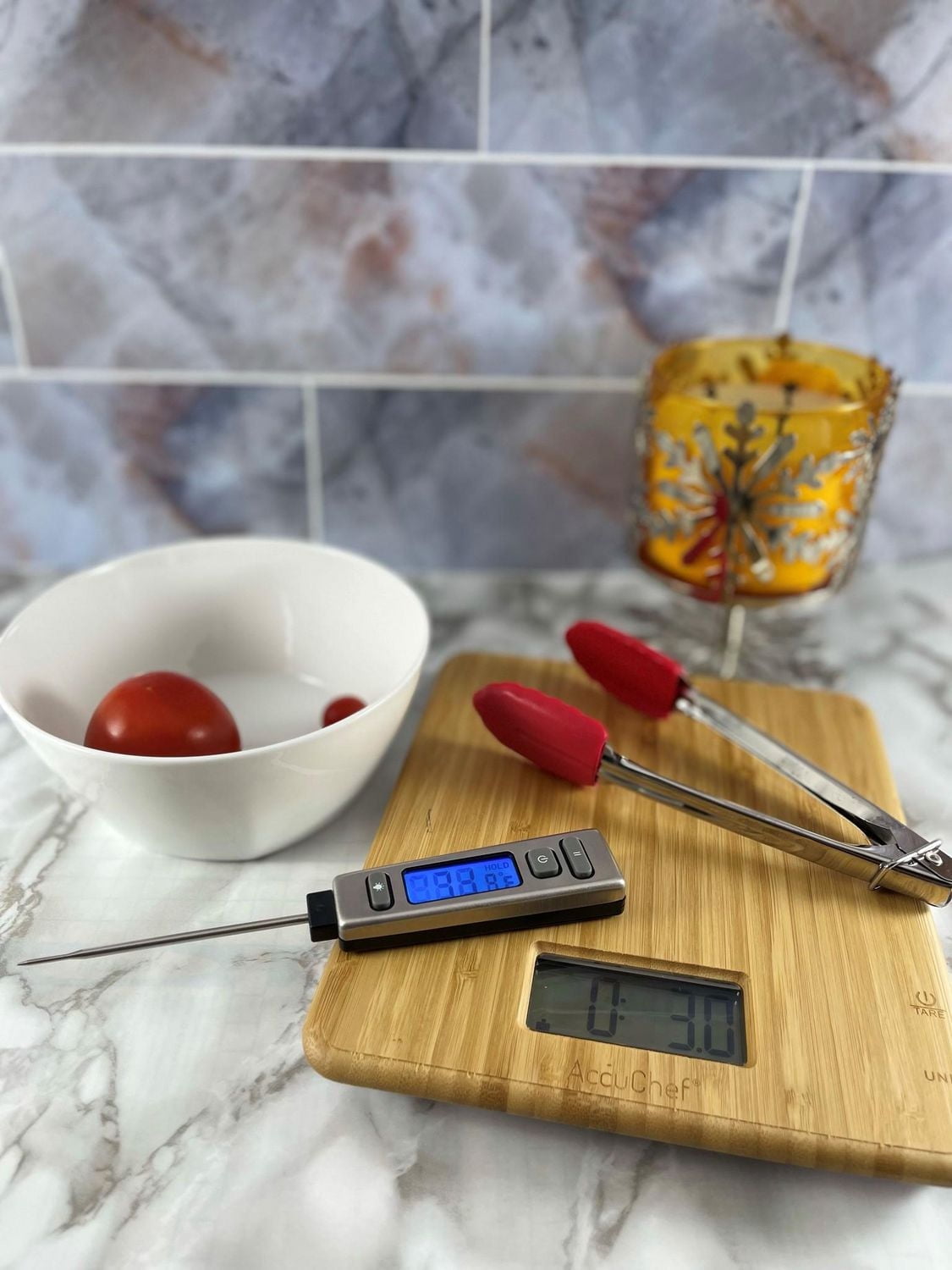 AccuChef Bamboo Kitchen Scale