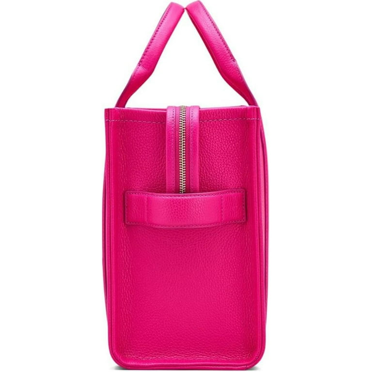 Marc Jacobs Women's The Leather Large Tote Bag Hot Pink