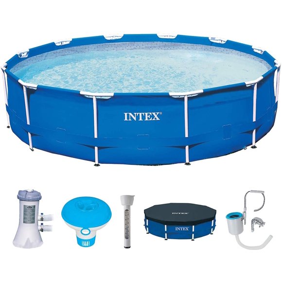 Intex 28214 Piscine à Cadre 366 x 76 cm Ensemble Complet-HAPDEN