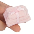thumbnail image 1 of Miniature Bathroom Towels 1:12 Scale Dollhouse Decor Vivid Texture Versatile Usage Cloth Material, 1 of 8
