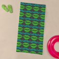 thumbnail image 3 of CafePress - Green And Blue Mustache And Lips Patte - Large Beach Towel, Soft 30"x60" Towel with Unique Design, 3 of 3