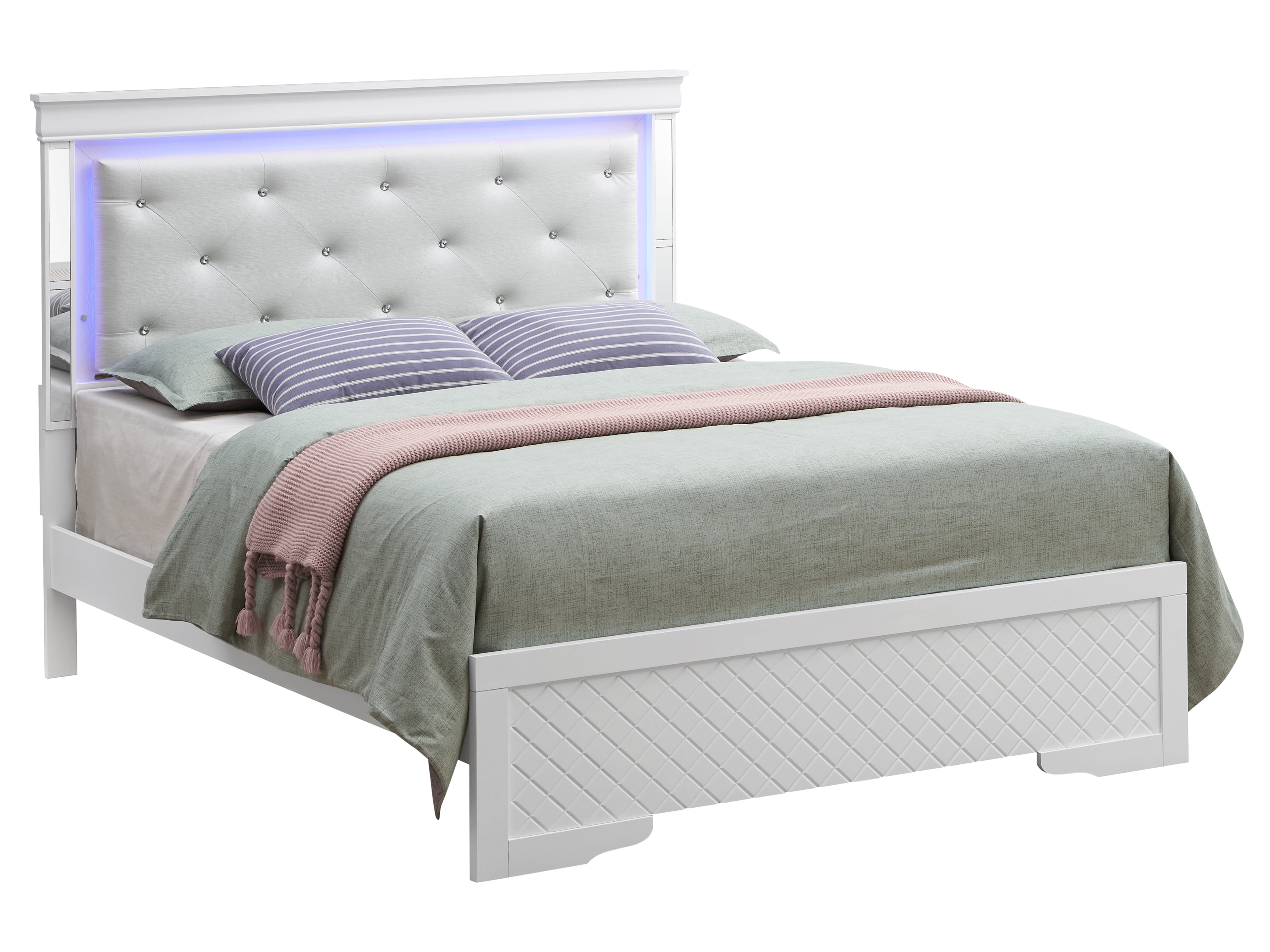 Glory Furniture Verona Twin Bed in White Color