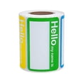 thumbnail image 6 of L LIKED 400 Stickers - Colors Plain Name tag Labels for Clothes with Perforated Line (Hello My Name is - 400 Labels), 6 of 6