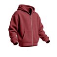 thumbnail image 5 of Waffle Knit Hoodies for Men Full Zip Hooded Cardigan with Pocket Lightweight Loose Fit Athletic Jackets 2026 Fall Outfits for Men(Red,XXXL), 5 of 7
