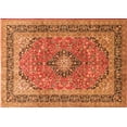 thumbnail image 1 of Ahgly Company Indoor Rectangle Persian Orange Traditional Area Rugs, 6' x 9', 1 of 1