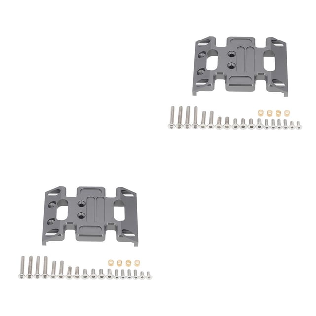 Vogacara ¡Chasis RC! Deflector RC, accesorios prácticos para vehículos, placa inferior duradera para reemplazar motores, accesorio de color color titanio 2piezas