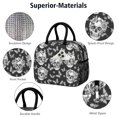 thumbnail image 4 of Skull and Butterfly Gothic Pattern Insulated Leakproof Lunch Box for Work, Lunch Bag for Women Men, Loncheras Para Mujer for Beach Travel Picnic Camping, 4 of 6