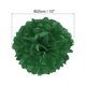 thumbnail image 2 of Uxcell 10" Pom Poms de papel flores bola decoración de boda fiesta, verde oscuro 18 paquetes, 2 of 6
