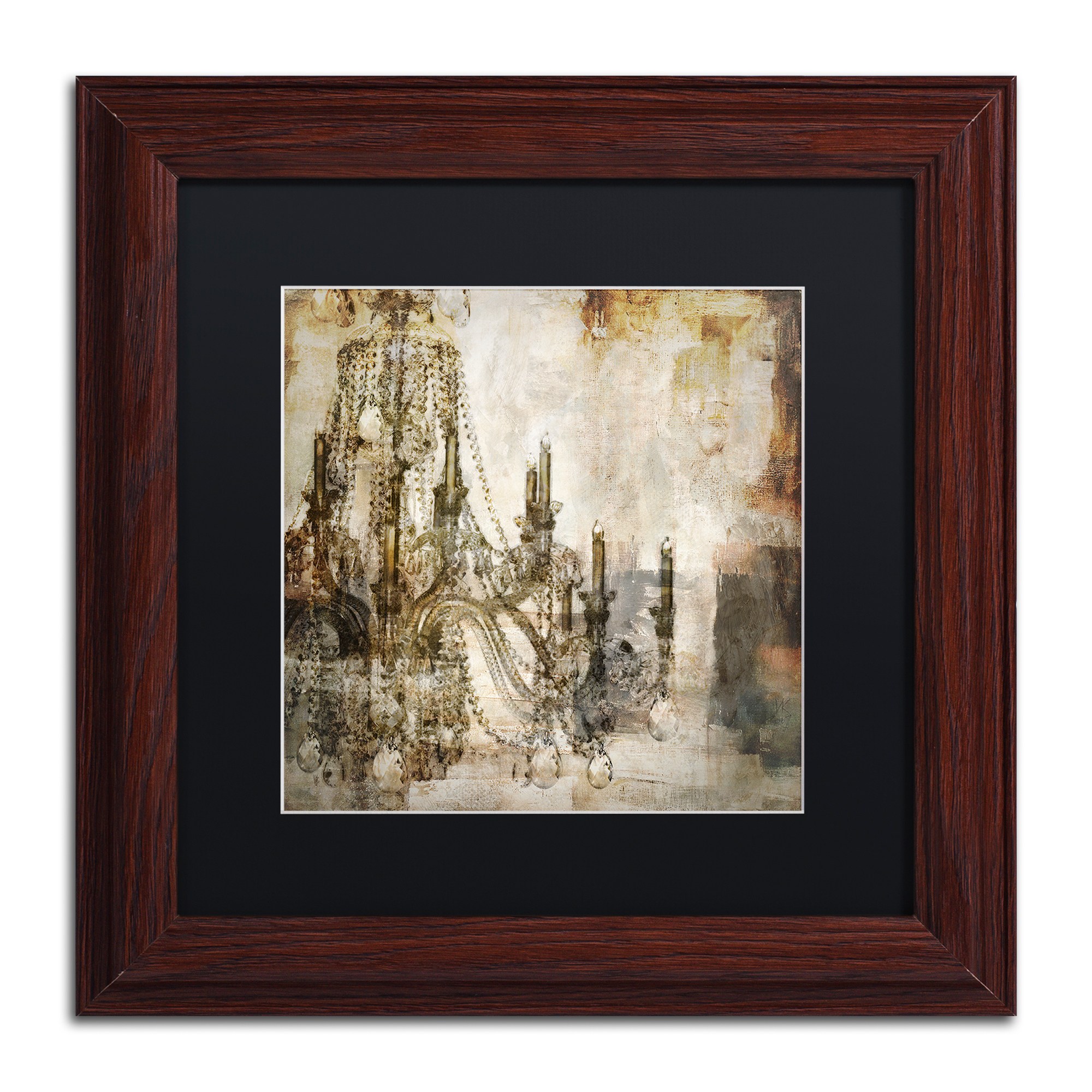 Trademark Fine Art "Lumi?res I" Canvas Art by Color Bakery Black Matte, Wood Frame