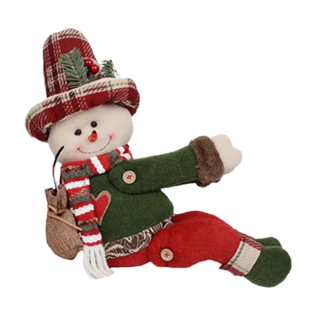 Qocolhg Décorations de Noël Extérieures Intérieures, Boucle de Rideau de Noël Décoration de Figure Restaurant Hôtel Décoration de Poupée Boucle de Rideau, Décoration de Fête à la Maison de Noël en Solde
