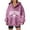 Pink, variant on Womens Blouses Plus Size Fall Winter Loose Fit Hooded Long Sleeve Bell Cold Shoulder Cropped Graphic Leisure Cotton Sweatshirts Hoodie(Black,L)