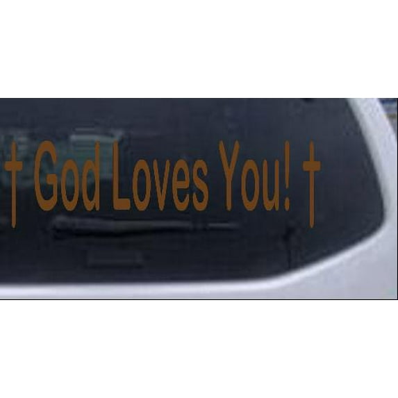God Loves You Decal Car or Truck Window Decal Sticker
