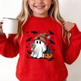 thumbnail image 5 of akafmk Girls Halloween Sweatshirt Oversized Crewneck Sweatshirts Long Sleeve Pullover Tops Graphic Hoodies Cute Fall Winter Clothes, Size 9-10 Years, 5 of 7
