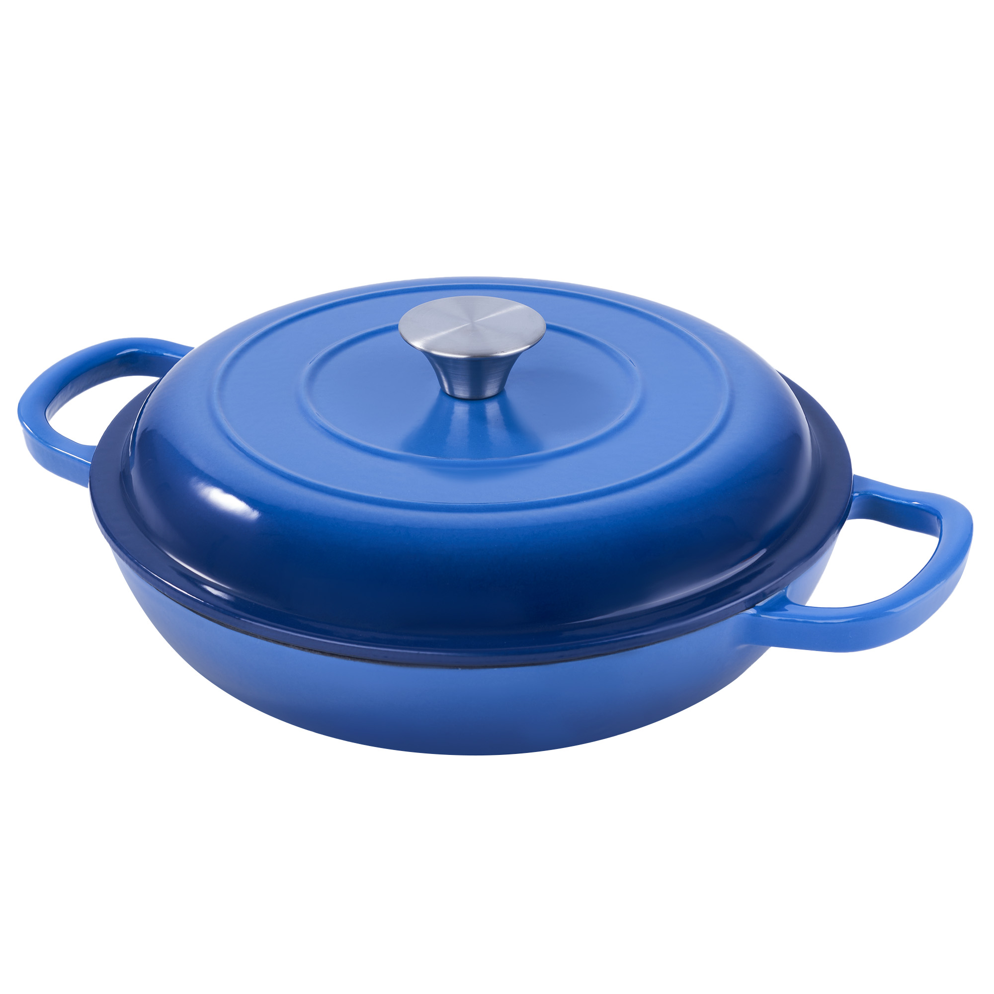 Hawsaiy 3-Quart Enameled Cast Iron Dutch Oven, Dark Blue photo 6
