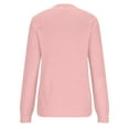 thumbnail image 4 of Lovskoo 2024 Sweaters for Women Long Sleeve Solid Casual Sweater Round Neck Warm Tight Pullover Pink, 4 of 6