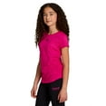 thumbnail image 7 of Reebok Girl's Legacy Short Sleeve Ruched Performance Top, Sizes 4-18, 7 of 7
