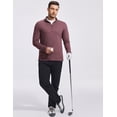 thumbnail image 3 of Pinspark Men's Quarter Zip Up Lightweight Pullover Mock Neck Sweatshirts Long Sleeve Golf shirts Performance Athletic Casual, 3 of 6