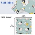 thumbnail image 5 of GZHJMY Set of 1 Cute Colorful Cat Satin Napkin Square 20 Inches Table Napkins Soft Smooth Decorative Napkins for Wedding Banquet Party Decoration, 5 of 6