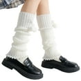thumbnail image 7 of Shenmeida 4 Pair Knit Winter Leg Warmers-Japanese Style Loose Stockings Harajuku Kawaii Crochet Socks Party Sports Casual Socks, 7 of 7