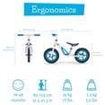 thumbnail image 4 of Chillafish Charlie lightweight toddler balance bike with carry handle, adjustable seat and handlebar, puncture-proof 10-inch wheels, for kids 18-48 months, Blue, 4 of 11