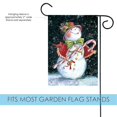 thumbnail image 3 of Toland Home Garden Snowcane Snowman Winter Flag Double Sided 12x18 Inch, 3 of 5