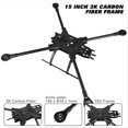 thumbnail image 4 of de Fibra de Carbono para Dron de Carreras FPV de 15 Pulgadas, Cuadricóptero FPV Freestyle, para una Estabilidad y un Rendimiento de Vuelo Mejorados, 4 of 5