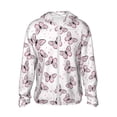thumbnail image 1 of Fotbe Pink Butterflies (2) Chaqueta con Protección Solar UPF 50+ para Hombre y Mujer, Camisa con Capucha y Bolsillos-Large, 1 of 7