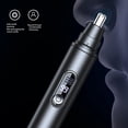 thumbnail image 2 of Electric Nose Hair Trimmer for Men, Cordless Ear Hair Clipper with LED Digital Display, Type-C Rechargeable & IPX5 Waterproof Head, Painless Stainless Steel Blades, 2 of 8