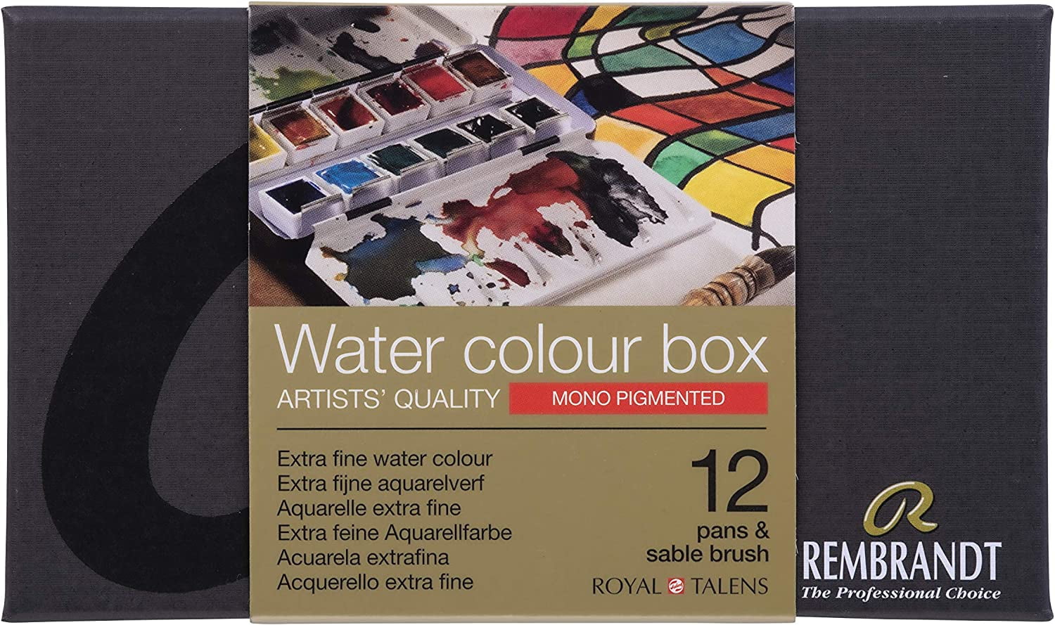 Rembrandt Artists' Watercolors - Set of 12, Mono Pigmented Colors