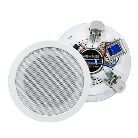 

5 Inch Ceiling Speaker 10W Loud Speaker Stereo Sound for Public Address Background Music Audio(Level Pressure)