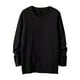 thumbnail image 2 of pstuiky Camisas de invierno de manga larga para hombre, Camisa informal de color liso con cuello redondo y manga larga para hombre camisetas de hombre xl, 2 of 6