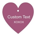 thumbnail image 1 of 100 PCS Custom Made Any Text Hang Tags Heart Shape Personalized Wedding Favor Gift Tags, 1 of 1
