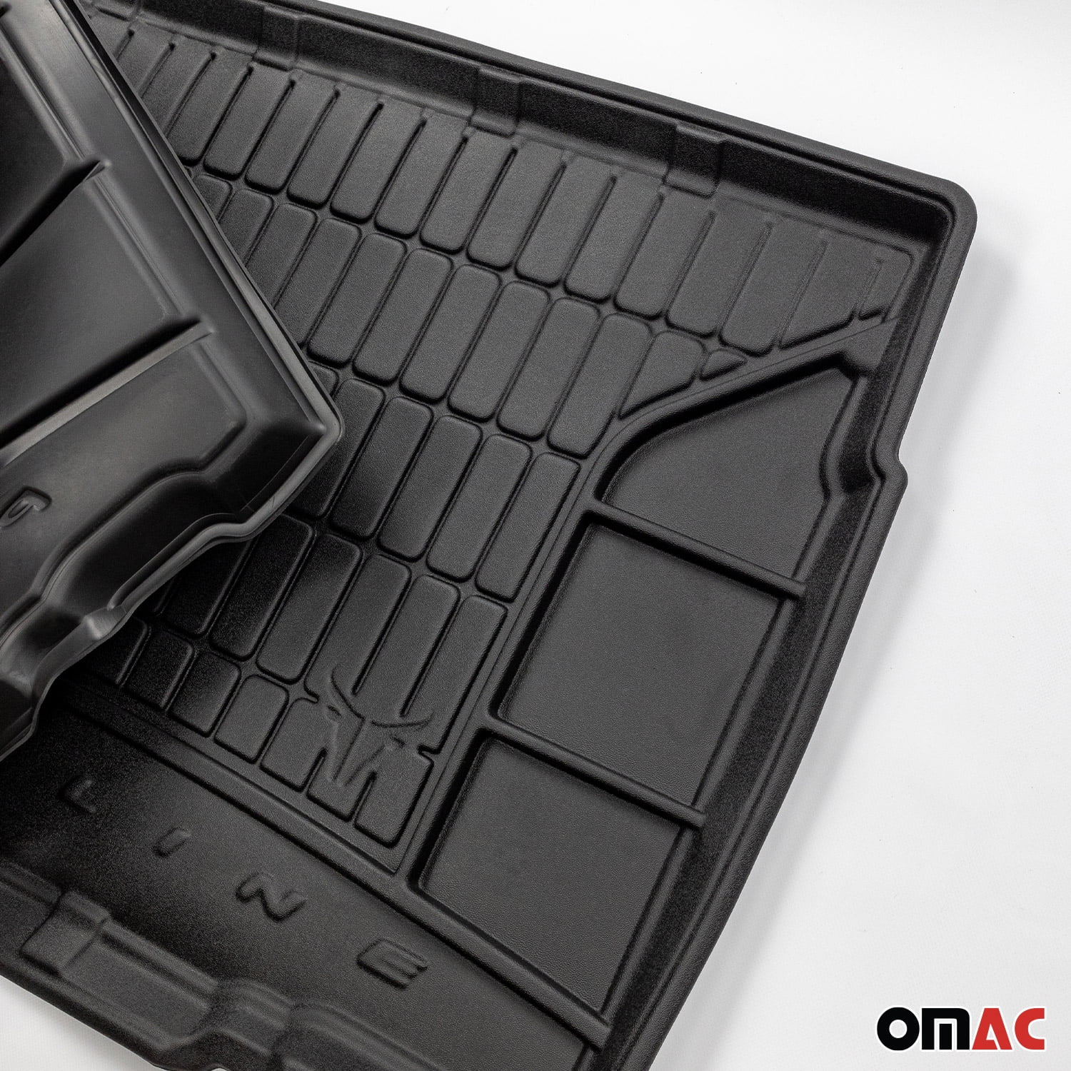 OMAC Trunk Mats for Mercedes CLA C117 2014-2019 3D Molded Cargo Liner - Black - Rubber - All Weather Protection - Odorless - Heavy Duty/Car SUV Auto A