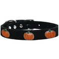 thumbnail image 3 of Mirage Pet Products Leather Pumpkin Dog Collar, Black, XL, 3 of 3