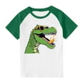 thumbnail image 1 of RXIRUCGD 2025 Vêtements d'Été pour Enfants Tout-Petits Garçons Filles Mode Mignon Col Rond Imprimé Manches Courtes Haut, 1 of 7
