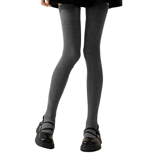 Ladies' Solid Color Compression Stockings Thigh Highs Over The Knee Socks For Women Autumn Winter Comfort