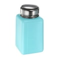 thumbnail image 3 of Dispensadores de alcohol solvente Uxcell de 200 ml (6.8 oz) con bomba de dispensación de líquido de presión hacia abajo con tapa de acero inoxidable, azul, 3 of 6