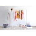 thumbnail image 4 of SimpleHouseware Industrial Pipe Clothing Garment Rack with Bottom Shelves, White, 4 of 5