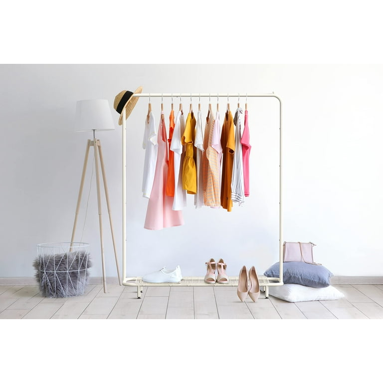 White pipe clothing 2025 rack