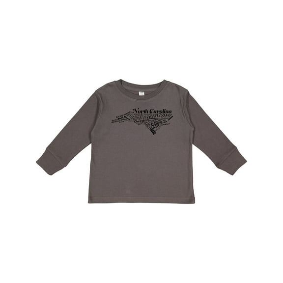 Inktastic North Carolina Word Salad Boys or Girls Long Sleeve Toddler T-Shirt