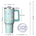 thumbnail image 3 of 1pc Cute alpaca 40oz Tumbler with Straw & Handle - Insulated Stainless Steel Cup | Holiday Gift for Man Women (Christmas, Valentine's, Birthday), 3 of 5
