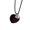 Brown velvet cloth, variant on Artisanal Crafted Rope Heart Necklace With Dainty Metal Chain Lightweight Sweater Chain Comfort Fit For Casual Outfits