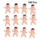 thumbnail image 4 of 100pcs Baby Shower Decorations Shower Party Favors Cake Decorations Miniature Dolls Ice Cube Game Supplies Ornament Mini Babies For Tiny Festival, 4 of 5